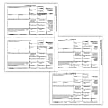 ComplyRight® 1099-MISC Tax Form Set, 3-Part, 2-Up, Recipient Copy Only, Pack Of 25 Forms