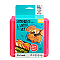 Fit & Fresh Sandwich And Snack Set, Purple 1 thumbnail image
