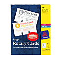 Avery® Laser Rotary Cards, 3" x 5", Box Of 150
