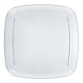 Amscan Plastic Square Platters, 14" x 14", Clear, Pack Of 4 Platters 1 thumbnail image