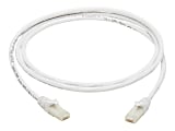 Tripp Lite Safe-IT Cat6a Ethernet Cable Antibacterial Snagless 10G M/M 5ft  - 10 Gbit/s - Gold Plated Contact - CMX - 24 AWG - White