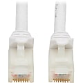Tripp Lite Safe-IT Cat6a Ethernet Cable Antibacterial Snagless 10G M/M 5ft  - 10 Gbit/s - Gold Plated Contact - CMX - 24 AWG - White 1 thumbnail image
