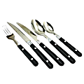 Gibson Home Casual Living 58-Piece Stainless-Steel Flatware Set, Black 1 thumbnail image