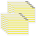 Ashley Productions Smart Poly PosterMat Pals Space Savers, 13" x 9-1/2", 3/4" Handwriting Highlighted Yellow, Pack Of 10 Pieces 1 thumbnail image