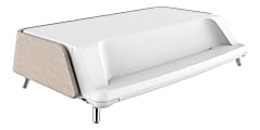 FlexiSpot S6 Monitor Stand And Organizer, 5-5/16”H x 20-1/2”W x 13-5/8”D, White/Tan
