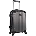 Kenneth Cole ABS Hardside Upright Rolling Carry On, 20" x 12 5/8" x 8 1/2", Charcoal/Red 1 thumbnail image
