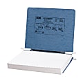 Wilson Jones® Presstex® Data Binder With Retractable Hooks, 8 1/2" x 11", Light Blue