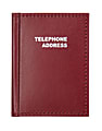 Office Depot® Brand Vinyl Small Pocket Telephone/Address Book, 3" x 4