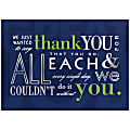 JAM Paper® Thank You Card Set, 5 5/8" x 7 7/8, Inspirational Thank You, Set Of 25 Cards And 25 Envelopes