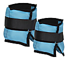 Mind Reader Adjustable Wrist And Ankle Weights, 2 Lb, 1"H x 12-1/2"W x 5"D, Blue, Pack Of 2 Weights 1 thumbnail image