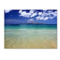 Trademark Global Hawaii Blue Beach Gallery-Wrapped Canvas Print By Pierre Leclerc, 30"H x 47"W