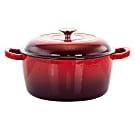 MegaChef 5-Quart Casserole Dish, Red