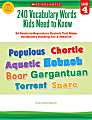 Scholastic 240 Vocabulary Words Kids Need To Know, Grade 4 1 thumbnail image