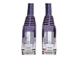 Tripp Lite 3ft Cat6 Gigabit Snagless Molded Patch Cable RJ45 M/M Purple 3' - Patch cable - RJ-45 (M) to R - N201003PU 1 thumbnail image