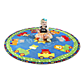 Flagship Carpets Cutie Train Rug, Round, 10', Multicolor 1 thumbnail image