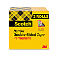 Scotch® Double Sided Tape, 1/2 in x 900 in, 2 Tape Rolls, Back to School Supplies and College Essentials for Students and Teachers 1 thumbnail image