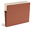 Smead® Expanding File Pockets, 3 1/2" Expansion, 9 1/2" x 11 3/4", 30% Recycled, Redrope, Pack Of 25
