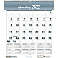 House of Doolittle Bar Harbor Monthly Wall Calendar - Julian Dates - Monthly - 12 Month - January 2022 till December 2022 - 1 Month Single Page Layout - 7" x 6" Sheet Size - Wire Bound - Wedgewood Blue - Reference Calendar, Hanger - 1 Each