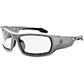 Ergodyne Skullerz ODIN Clear Lens Matte Gray Safety Glasses