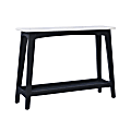 Powell Anya Console Table With Shelf, 31"H x 42"W x 12"D, White/Dark Gray 1 thumbnail image