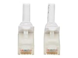 Tripp Lite Safe-IT Cat6a Ethernet Cable Antibacterial Snagless 10G MM 14ft  - 10 Gbit/s - Gold Plated Contact - CMX - 24 AWG - White 1 thumbnail image