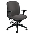 Global® Truform High-Back Multi-Tilter Adjustable Chair, 42"H x 26"W x 25"D, Slate