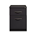 Hirsh® 20"D Vertical 2-Drawer Mobile Pedestal File Cabinet, Charcoal