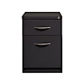 Hirsh® 20"D Vertical 2-Drawer Mobile Pedestal File Cabinet, Charcoal 1 thumbnail image