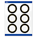 Avery® Printable Labels With Sure Feed® Technology, S00-ETM, Round, 3", Glossy White With Preprinted Black/Gold Vein Border, Pack Of 60 1 thumbnail image
