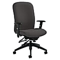 Global® Truform Medium-Back Multi-Tilter Adjustable Chair, Heavy-Duty, 38 1/2"H x 26"W x 25"D, Graphite