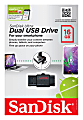 SanDisk® Ultra Dual USB Flash Drive, 16GB