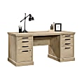 Sauder® Aspen Post 65"W Executive Computer Desk, Prime Oak
