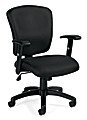 Offices To Go™ Tilter Chair With Arms, 25 1/2"H x 38"W x 23 1/2"D, Black 1 thumbnail image