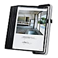 Tarifold 10-Pocket VEO Wall Reference System, 15"H x 9"W x 14"D, Black 1 thumbnail image