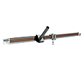 Ghent® Aluminum 1" Maprail With Cork Insert, 4'L