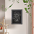 Flash Furniture Canterbury Wall Mount Magnetic Chalkboard Sign, 18" x 24", Gray 1 thumbnail image