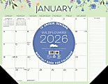2026 Willow Creek Press Desk Pad Calendar, 22" x 17", Wildflowers, January To December, 57308 1 thumbnail image