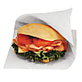 Bagcraft Dubl Open® Grease-Resistant Sandwich Bags, 6 1/2"H x 6"W x 3/4"D, White, Carton Of 8,000 Bags