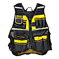 Stanley® FATMAX® Mesh Tool Vest, One Size, Black/Yellow