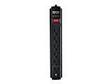 Tripp Lite Surge Protector Power Strip 6 Outlet 15 ' Cord Black 790 J - Surge protector - 15 A - AC 120 V - 1875 Watt - output connectors: 6 - 15 ft cord - black - for P/N: CLAMPUSBLK, CLAMPUSW