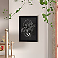 Flash Furniture Canterbury Wall Mount Magnetic Chalkboard Sign, 18" x 24", Black 1 thumbnail image