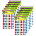 Teacher Created Resources® Mini Stickers, Watercolor Stars, 378 Stickers Per Pack, Set Of 12 Packs 1 thumbnail image