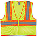 Ergodyne GloWear® Safety Vest, 8229Z Economy 2-Tone Type-R Class 2, Large/X-Large, Lime