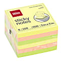 Office Depot® Brand Sticky Notes, 3" x 3", Assorted Neon Colors, 100 Sheets Per Pad, Pack Of 6 Pads, 21332 1 thumbnail image