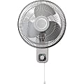 Lasko M12900 Wall Mount Fan - 12" Diameter - 3 Speed - Quiet, Oscillating, Adjustable Tilt Head, Durable - Gray