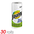 Bounty® Paper Towels, 2-Ply, 44 Sheets Per Roll, Case Of 30 Rolls