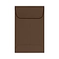 LUX Coin Envelopes, #1, Gummed Seal, Chocolate, Pack Of 500