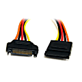 StarTech.com 12in 15 Pin SATA Power Extension Cable - Extend a SATA Power Connection by up to 12in - sata power extension cable - SATAPOWEXT12 1 thumbnail image