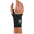 Ergodyne ProFlex® Support, 4000, Single-Strap Wrist, Right, Large, Black