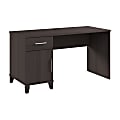 Bush Furniture Somerset 54"W Office Desk With Drawers, Storm Gray, Standard Delivery 1 thumbnail image